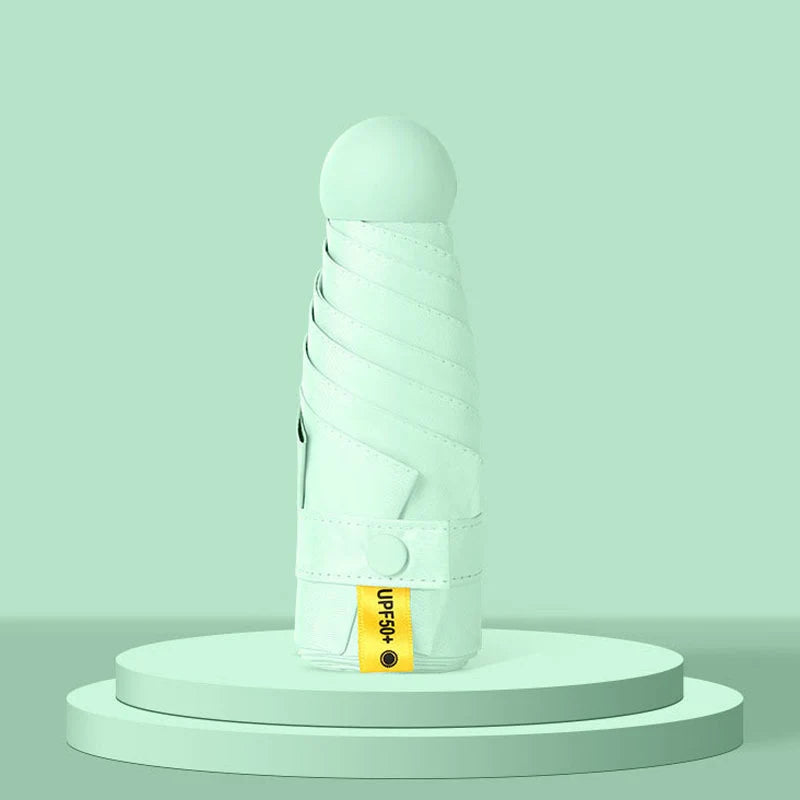 Capsule Pocket Umbrella with Sun Protection