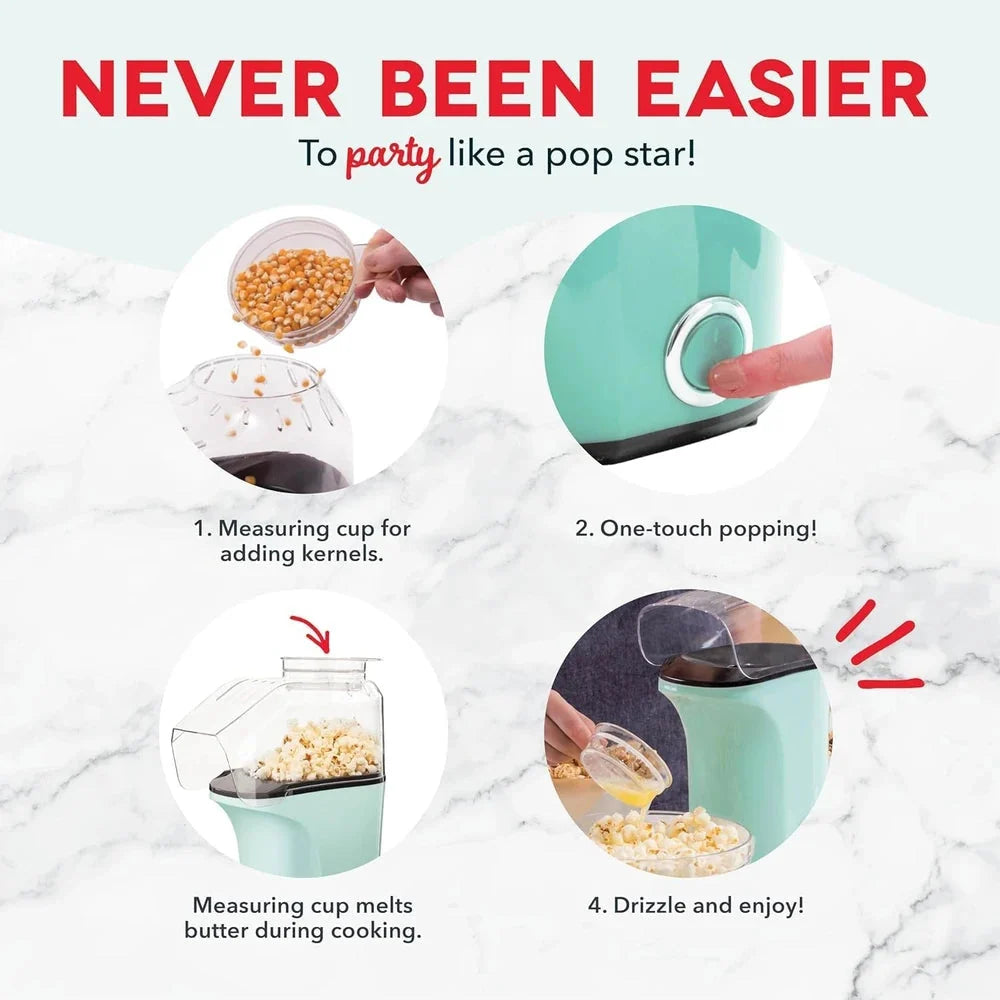 PopNGo™ Oil-Free Hot Air Popcorn Maker