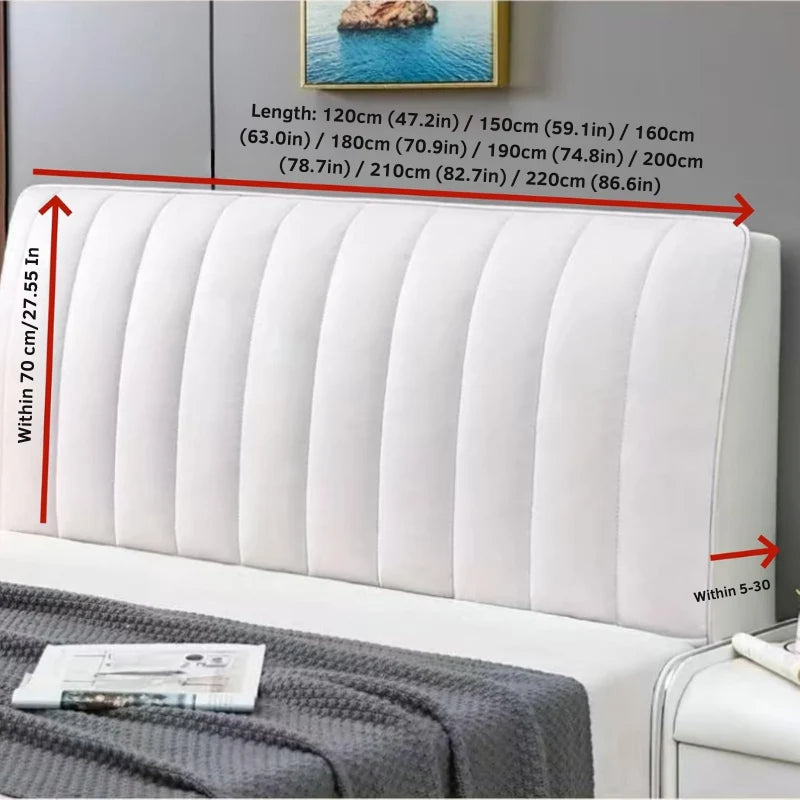 Headboard Protective Cover Soft Velvet Bed