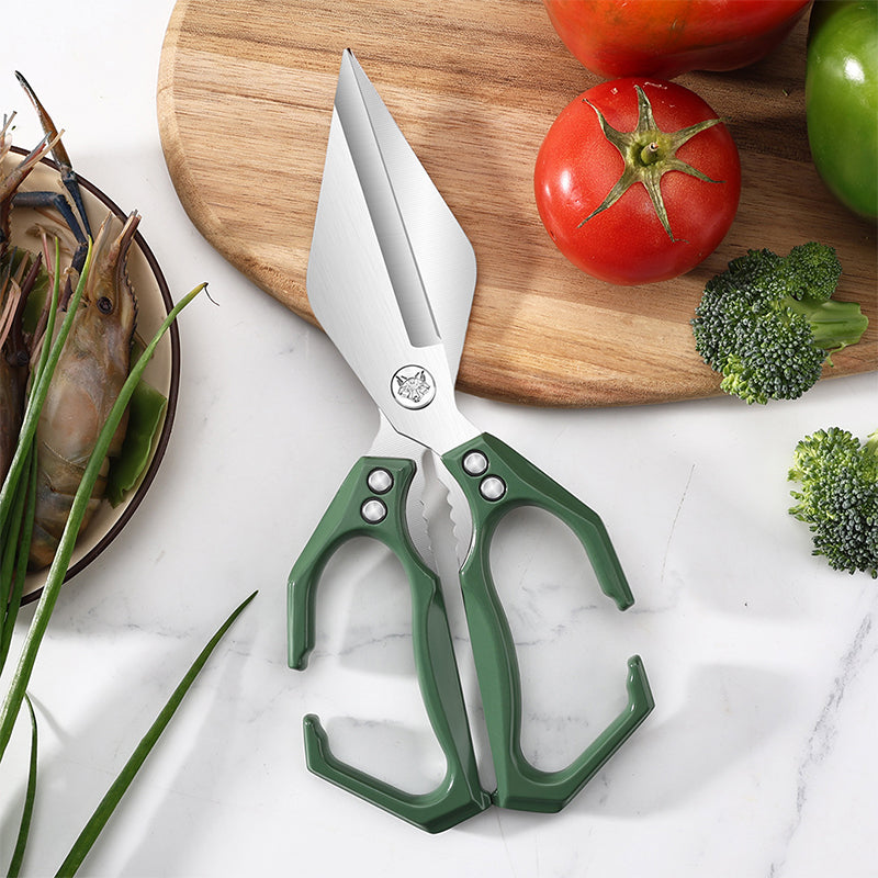Multi-function Kitchen Scissors made of 3Cr13 Stainless Steel