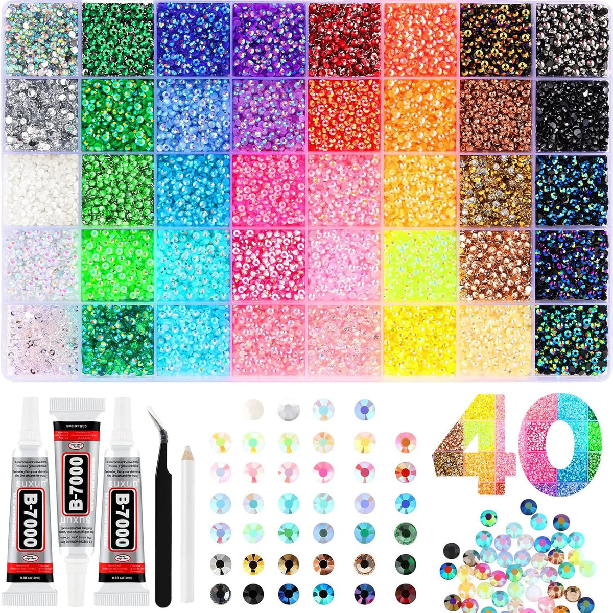 StarlitePop™ Flat Rhinestones — Add Magical Shine to Your DIY Projects That Captivates Everyone!