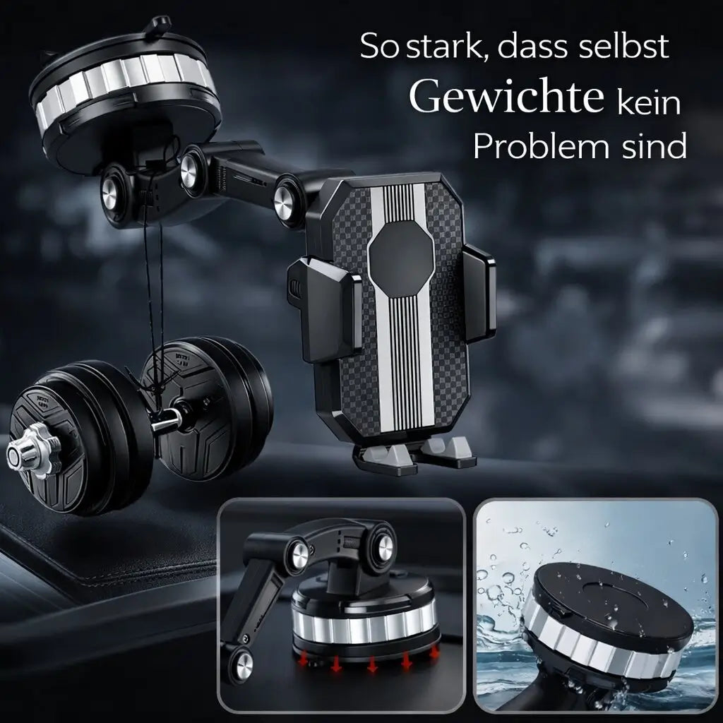 Car Phone Holder with Suction Cup & 360° Rotation
