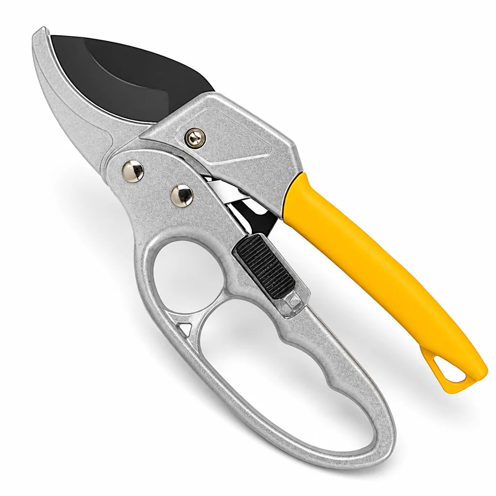 SK5 Steel Energy-Saving Ratchet Garden Shears (Ergonomic Non-Slip Handle)