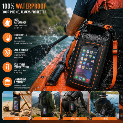 Waterproof Smartphone Case with Shoulder Strap