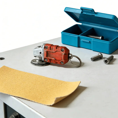 EdgeCraft™ Mini Grinder Keychain — compact, decorative, and always ready to use