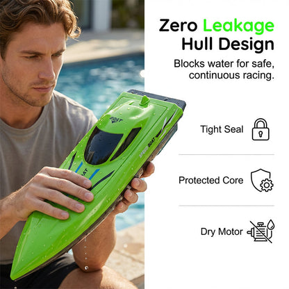 RC racing boat with 2.4 GHz remote control