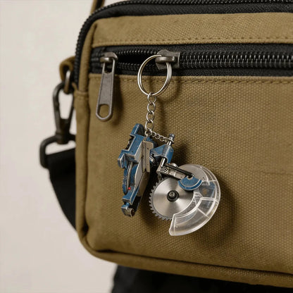 EdgeCraft™ Mini Grinder Keychain — compact, decorative, and always ready to use