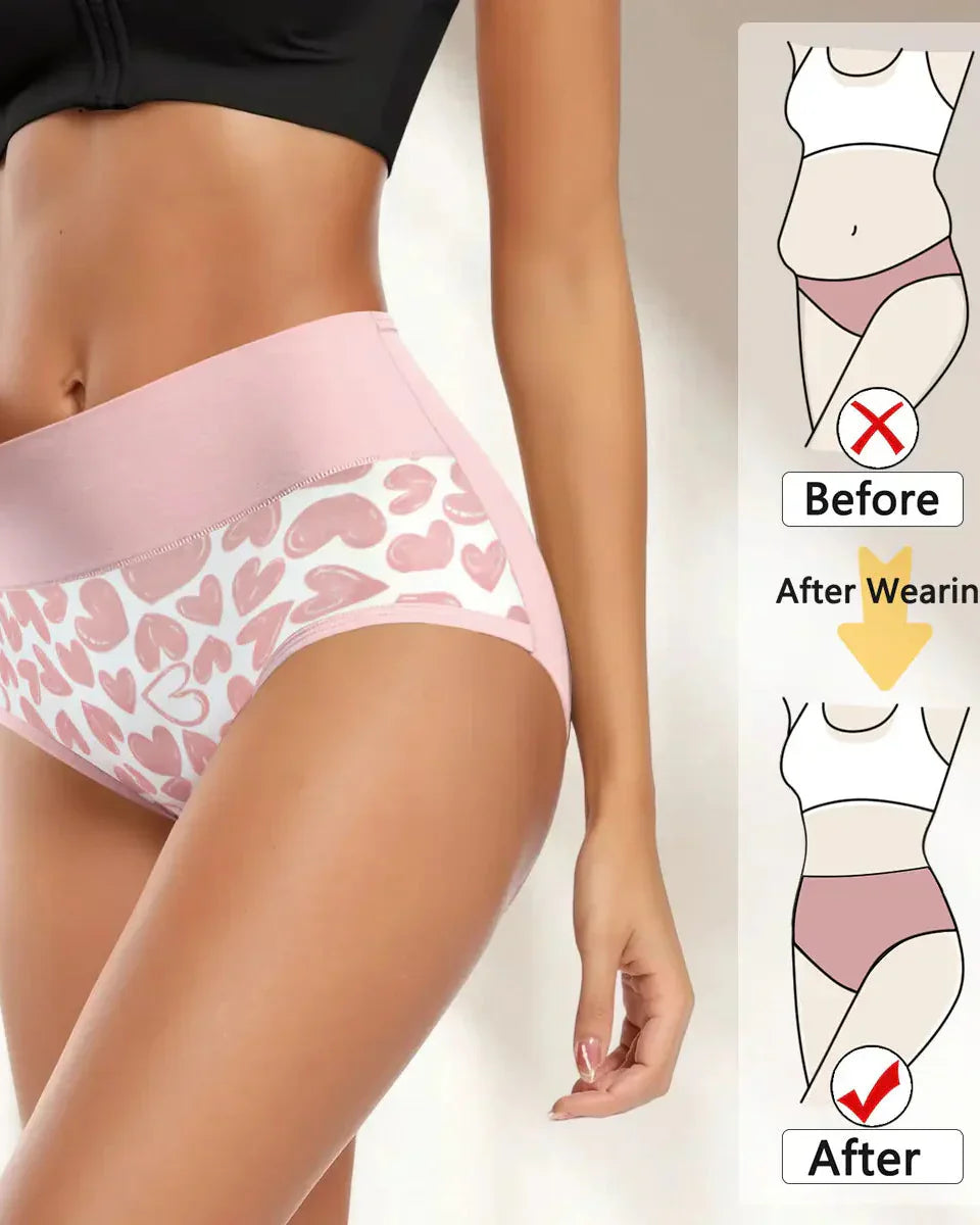 Women's High-Waist Cotton Briefs (6-Pack)