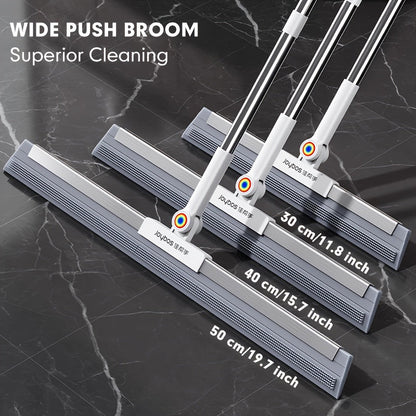 Floor mop with rubber lip & TPE bristles