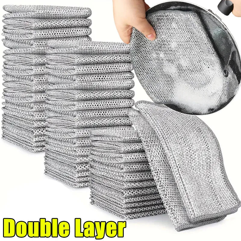 Metal Scrubbing Pads – Double-Sided for Kitchen