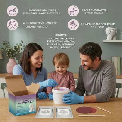 3D Handprint Plaster Set – A Tangible Memory