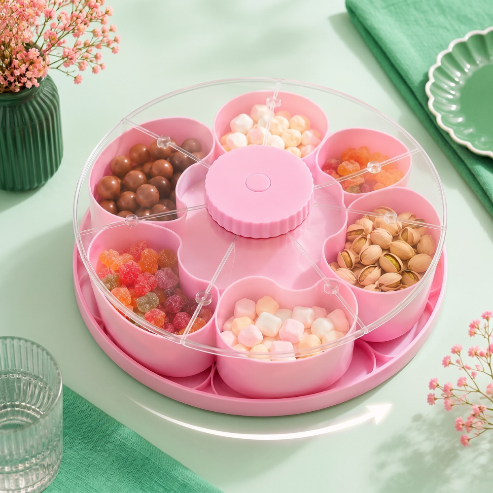 ServeSpin Turntable with Compartments