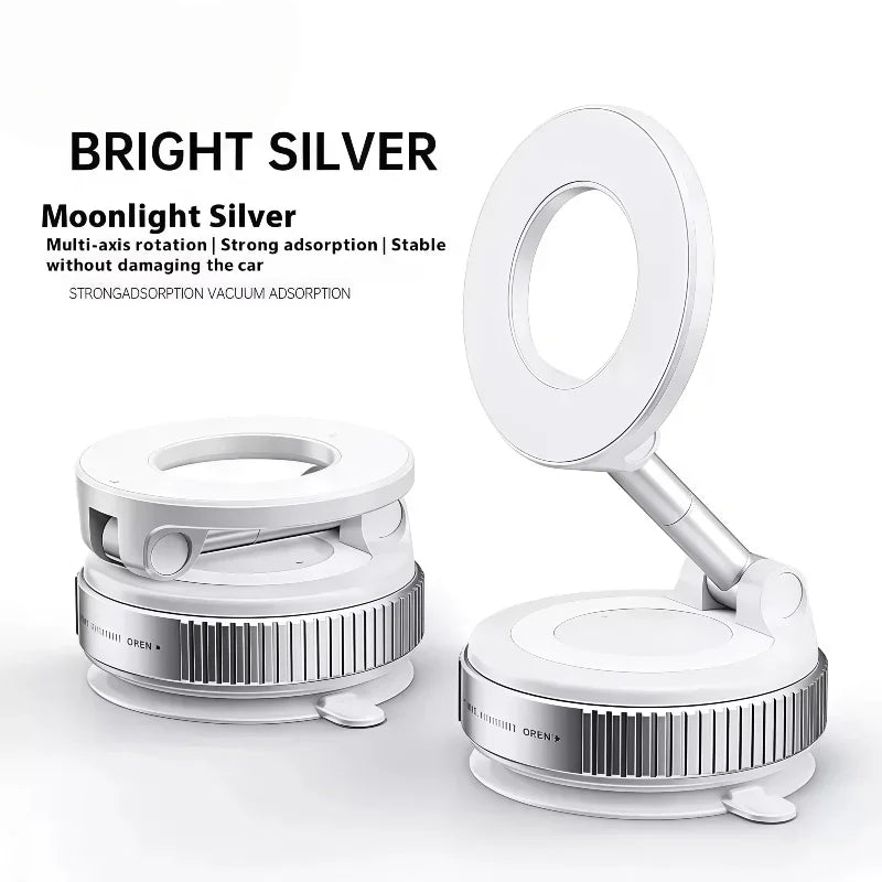 Magnetic Phone Holder | With Vacuum Suction Cup | 360° Adjustable