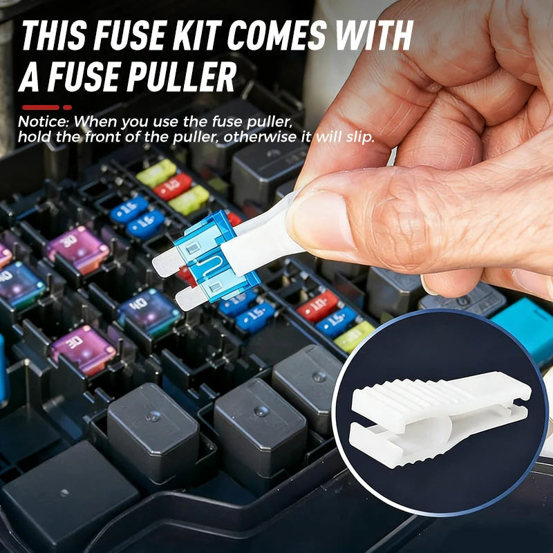 Car Fuse Assortment 300-Piece with Fuse Puller
