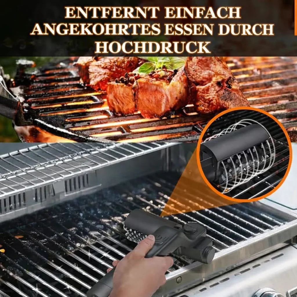 PowerBrush™ — No more scrubbing, just effortlessly shining grills in minutes!