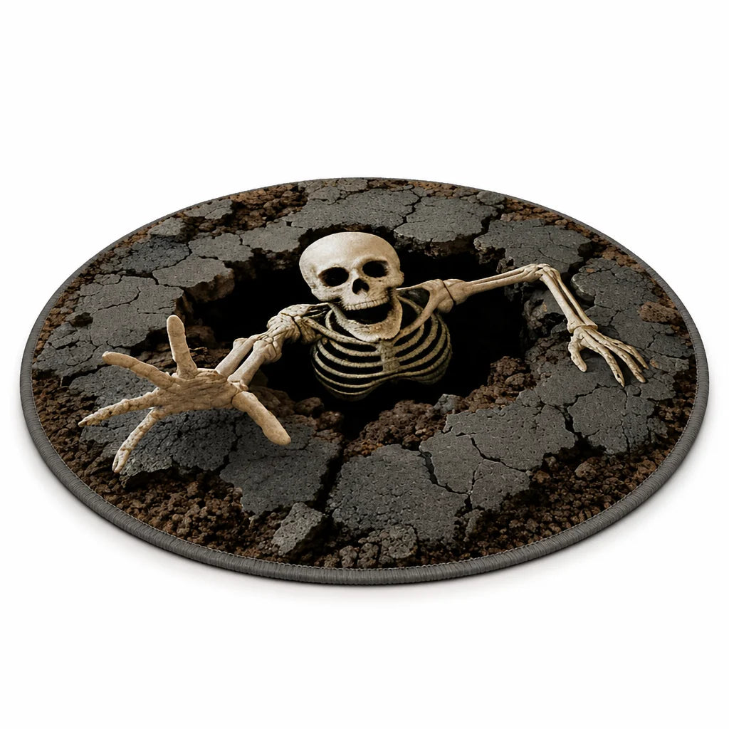 Festive Polyester Halloween Rug (Various Sizes)
