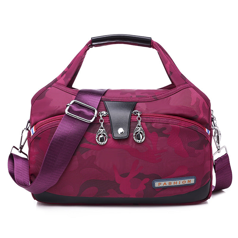 Nylon Crossbody Bag with Anti-Theft Protection