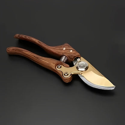 Ergonomic SK5 Garden Shears with Wooden Handle