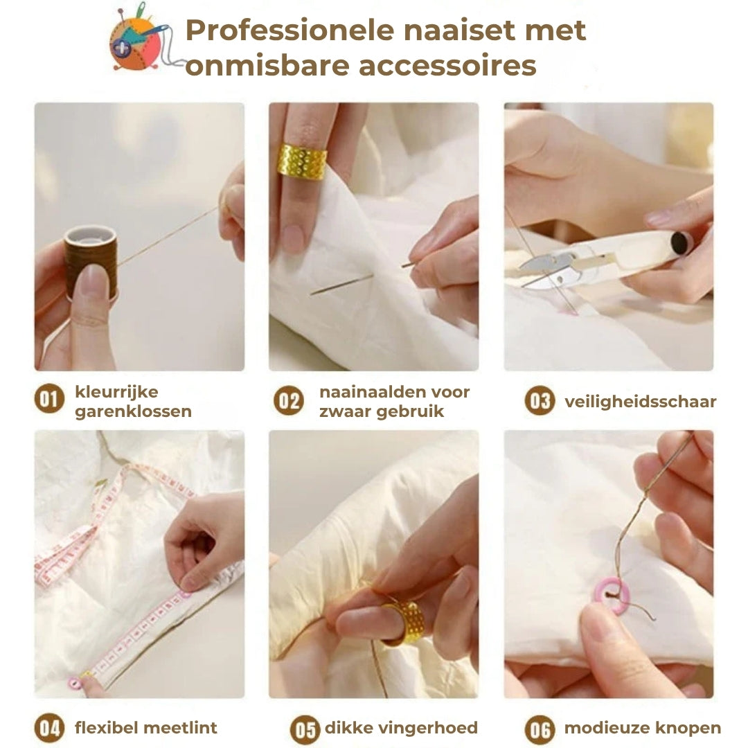 Magnetic Sewing Kit with Double-Layer Box