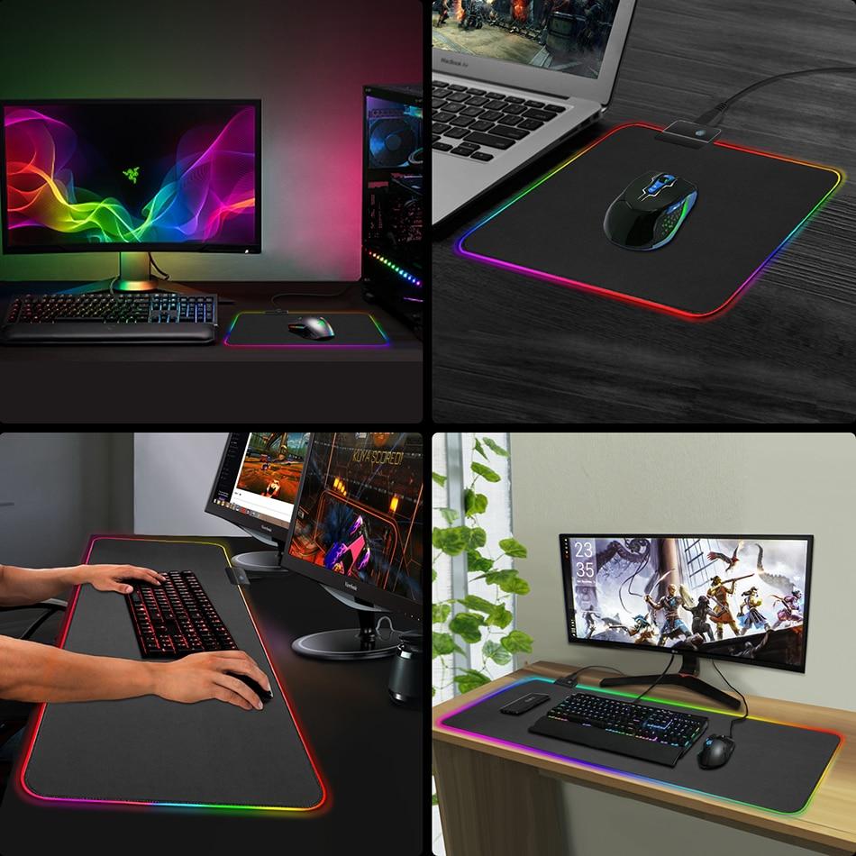 RGB Mousepad with 13 Lighting Modes
