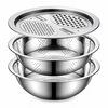 Vegetable Cutter Set with Grater, Sieve, and Mixing Bowl