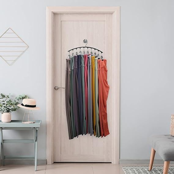 Leggings Organizer Clothes Hanger with Rubber Clips