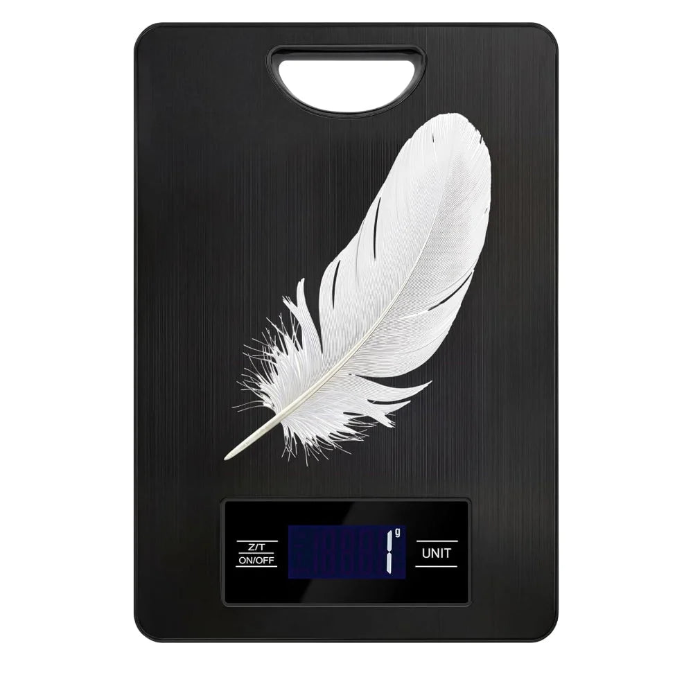 Digital kitchen scale with stainless steel platform