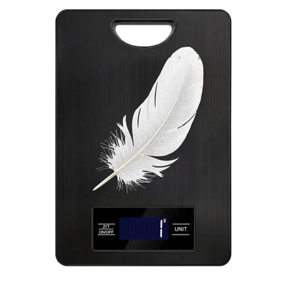 Digital kitchen scale with stainless steel platform
