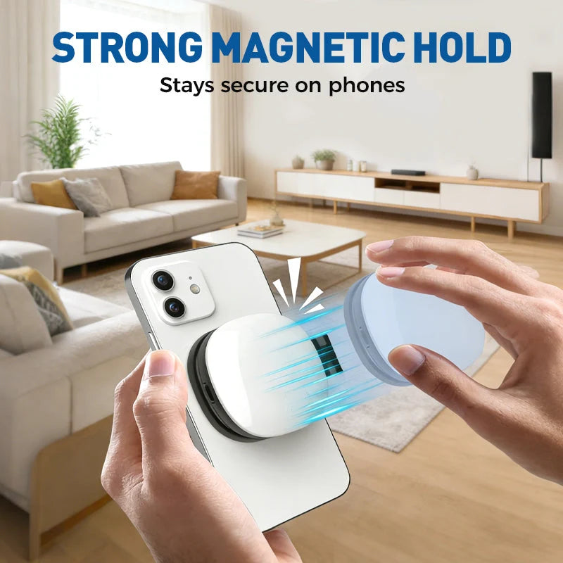 3-in-1 Selfie Light with Mirror and Phone Holder