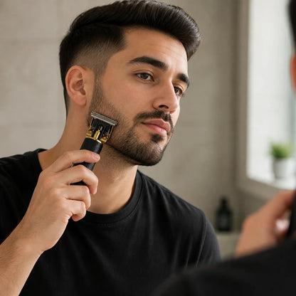 Carbon Steel T-Blade Cordless Hair and Beard Trimmer