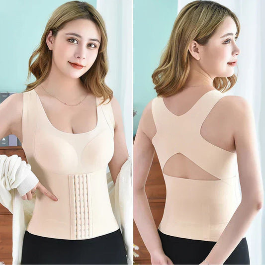 WaistSculpt Push-up Bra with Support Design
