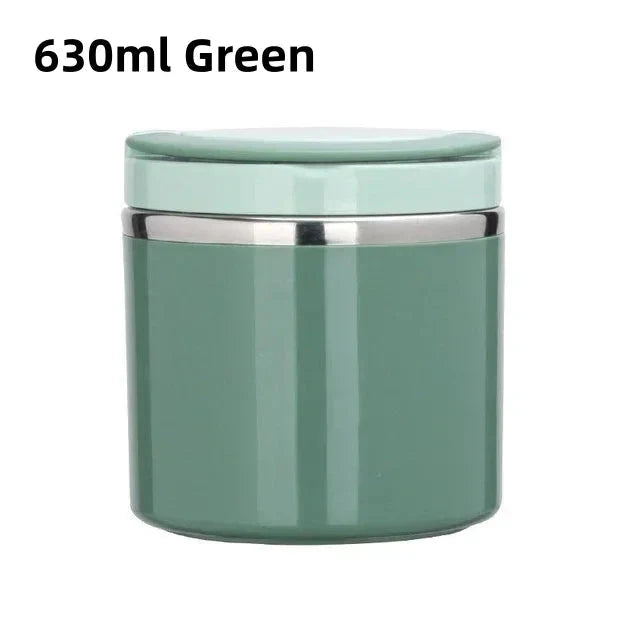 Thermo Lunchbox Stainless Steel with Handle – 630 ml & 1000 ml