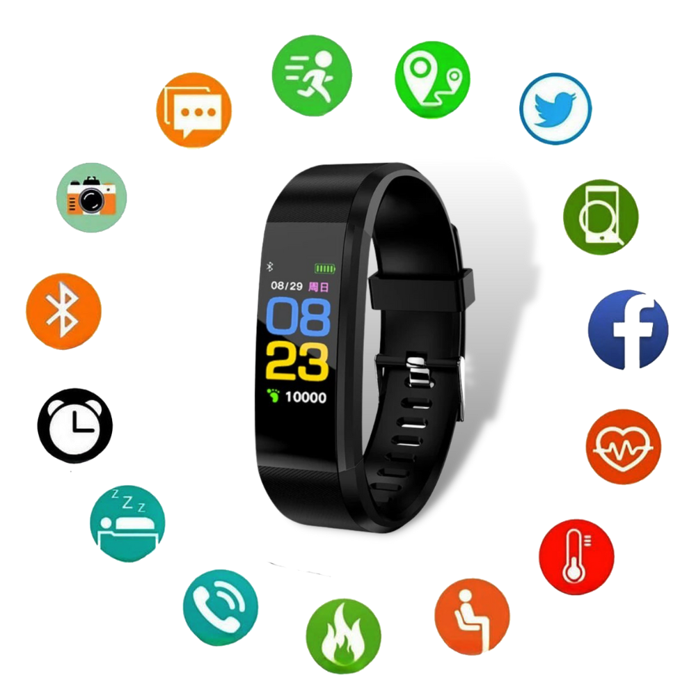 Senior Smartwatch with Heart Rate & Blood Pressure Measurement