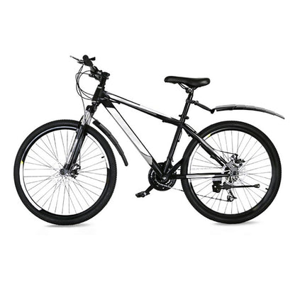 Adjustable retractable bicycle mudguard set