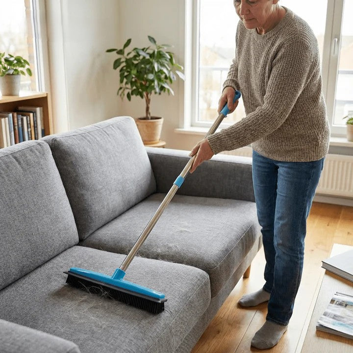 Pet Hair Remover Broom with Telescopic Handle