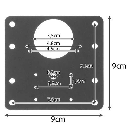 4-piece Stainless Steel Hinge Plate Repair Set
