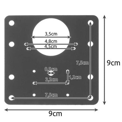 4-piece Stainless Steel Hinge Plate Repair Set