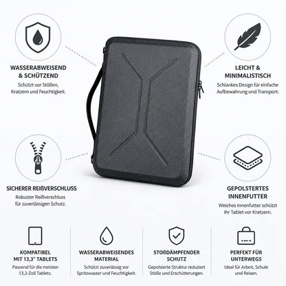 Water-Resistant, Padded Tablet Case with Zipper (13.3 inch/33 cm)