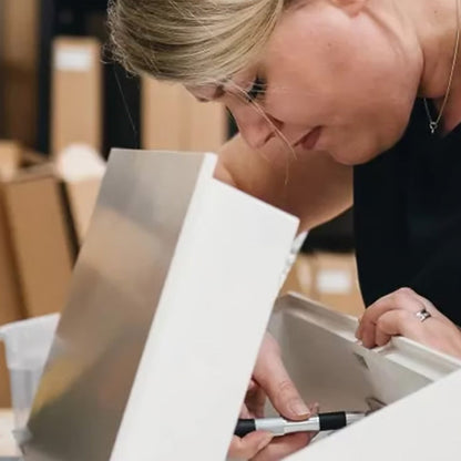 Wall shelf with secret compartment made of wood