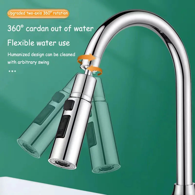 HydroFlex360 Kitchen Faucet Attachment with 360° Rotation