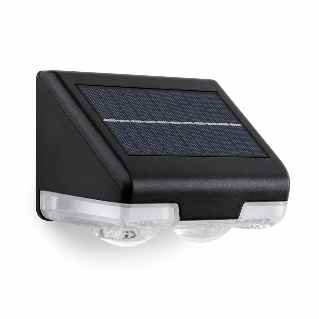 Solar-Powered Automatic Twilight Sensor Multicolor Fence Post Light