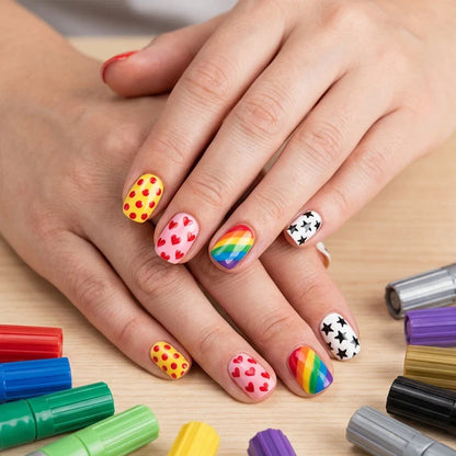 Nail Art Marker Set with Double Tip