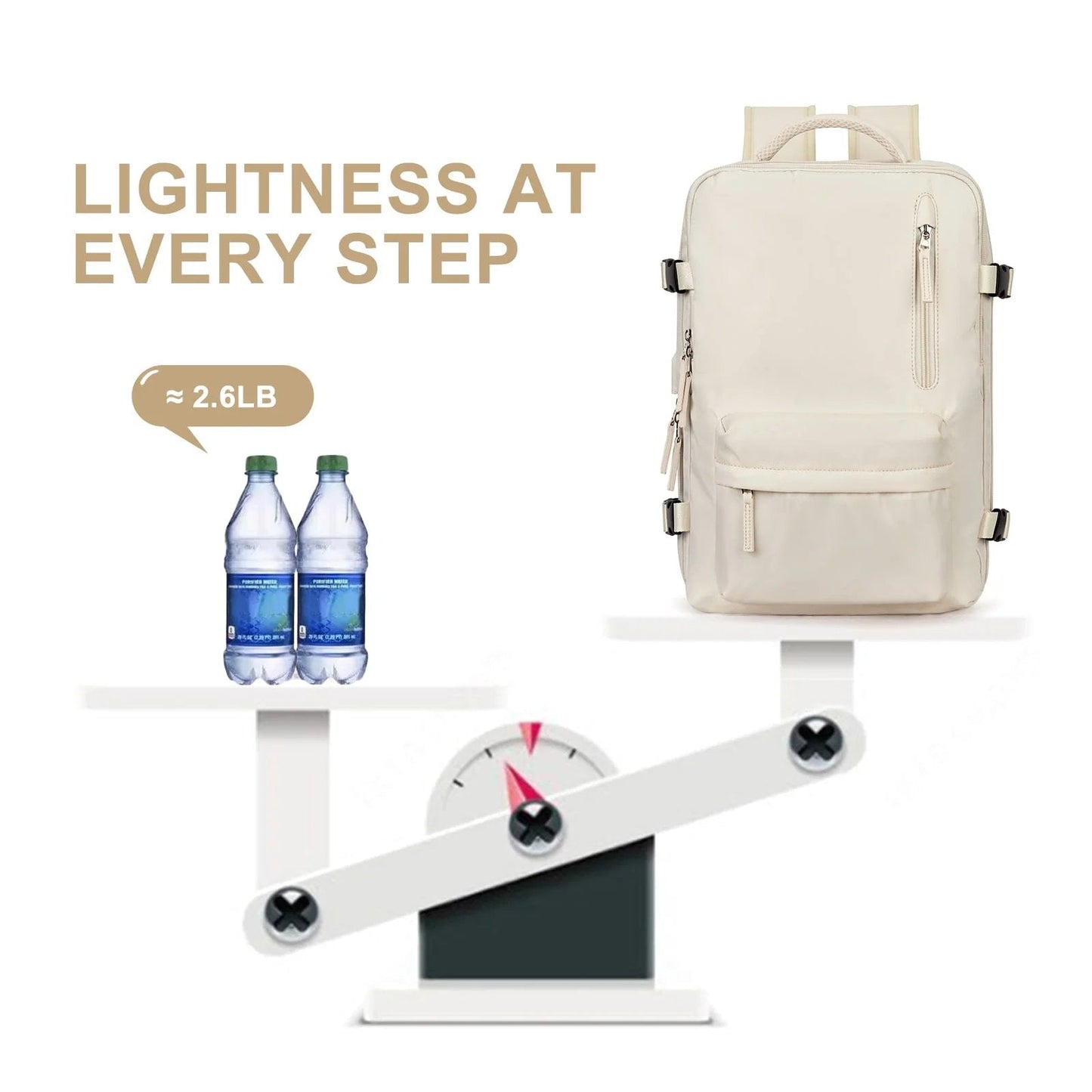 Women's Backpack 35L with USB Charging Port
