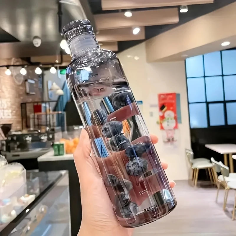 Drinking bottle with time markings 500/700 ml