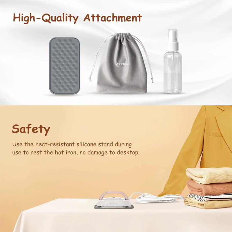 Travel iron for on the go with ceramic soleplate