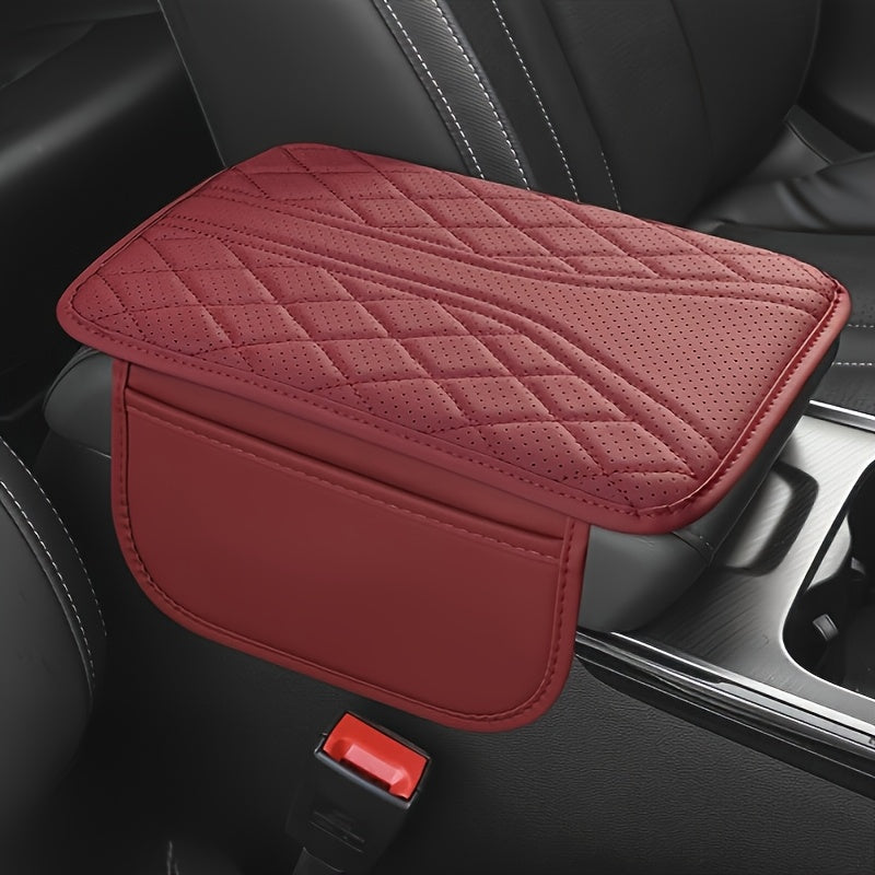 Car Armrest Organizer PU Leather with Pocket