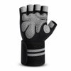 Non-slip Microfiber Padded Wrist Bands Fitness Gloves (Half-finger)
