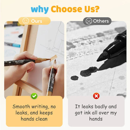 Glimora Double-Sided Glitter Pens Set