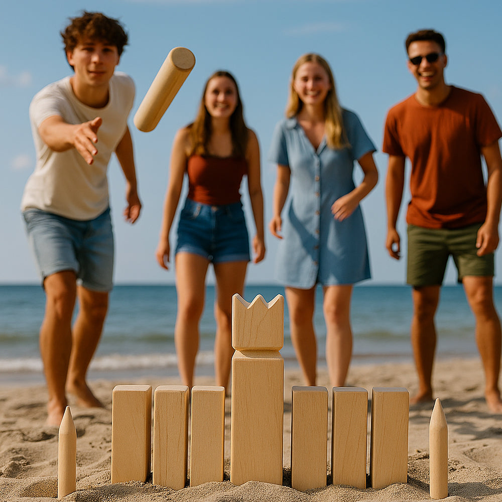 Kubb Wooden Game for Garden & Leisure