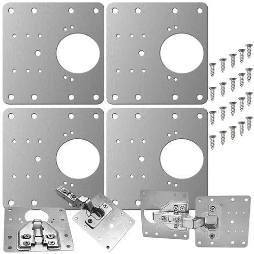 4-piece Stainless Steel Hinge Plate Repair Set